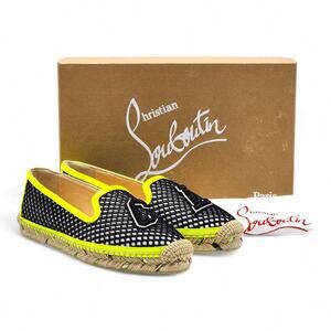 Christian Louboutin Neo Resille Ivy Espapop Espadrilles Flats EU 39 US 8.5 - New